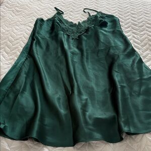 Victoria’s Secret Elegant Green Satin Slip Nightie